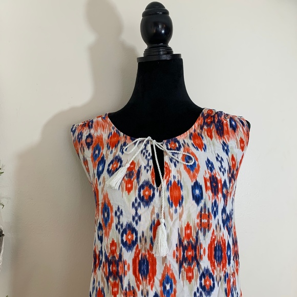 BLL New York Aztec pattern sleeveless dress 2X - Picture 2 of 8